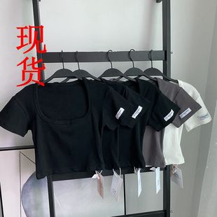 圆领短t恤tee 胸大腰细百搭神器黑白灰短袖 力挺新疆棉