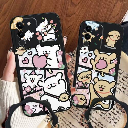ins可爱狗适用三星Galaxy S25/S23/S21/S20/S22/S24手机壳A71A73全包A56个性A36A81A90防摔A55A53A54软硅胶套