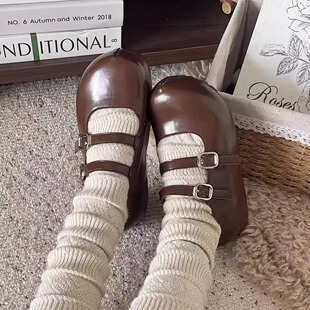 金屿鹿法式复古增高厚底玛丽珍女鞋2026新款晚晚风百搭单鞋小皮鞋