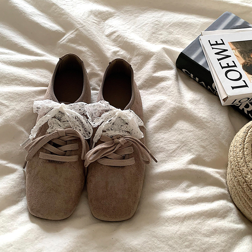 小众设计感复古方头温柔芭蕾舞鞋女2025新款韩系百搭平底单鞋,女鞋,浅口单鞋,淘宝优惠券,粉丝福利购,淘宝优惠卷