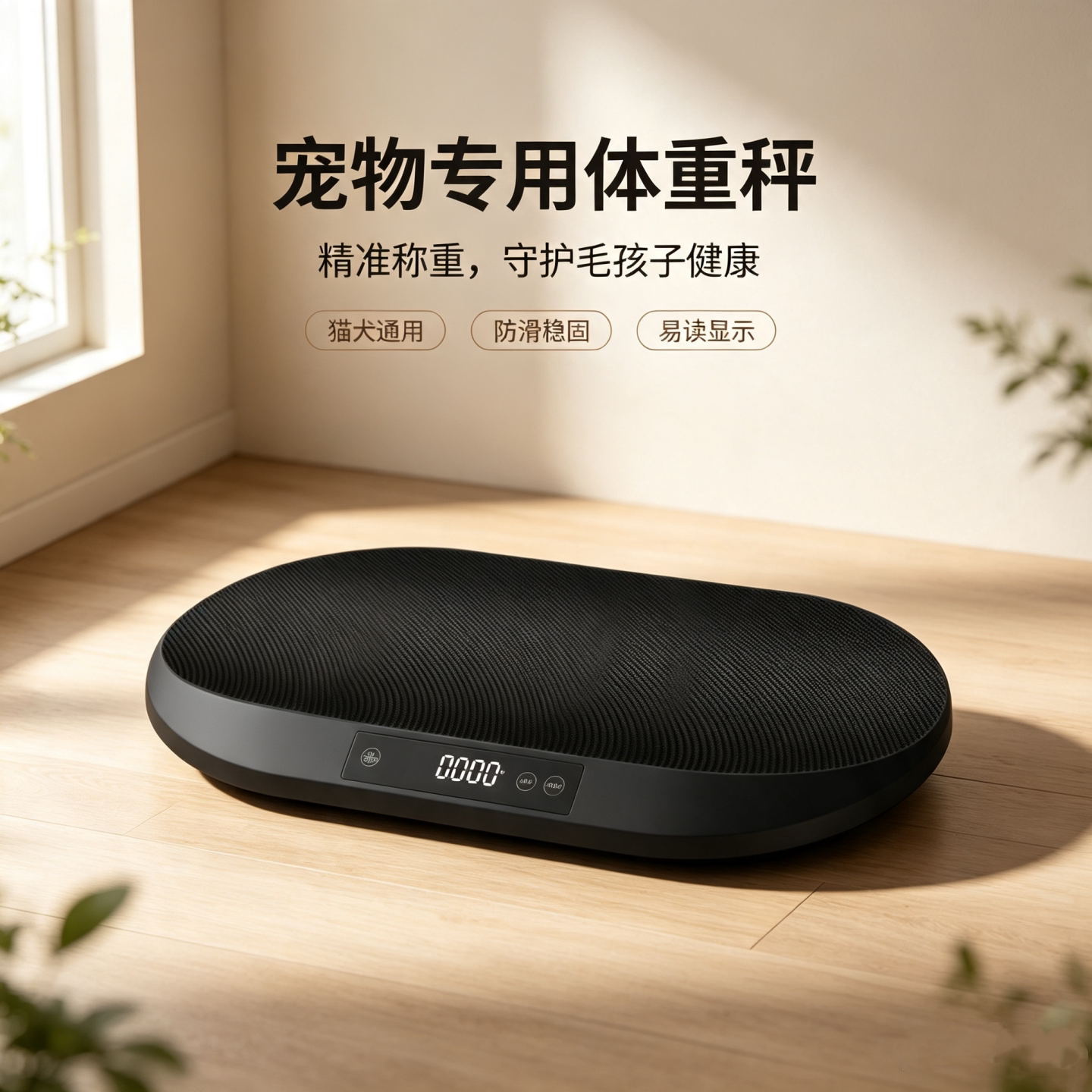 充电PVC防滑面板宠物专用体重秤