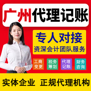 广州代理记账 公司记账报税 代账申报零申报个体小规模一般纳税人