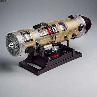 飞机启动模型可涡轮航模涡喷发动机风扇拼装引擎星舰喷雾金属引擎