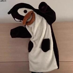 绒可爱加厚女加绒睡袍睡衣企鹅珊瑚网红连体搞怪南极保暖长袍冬季