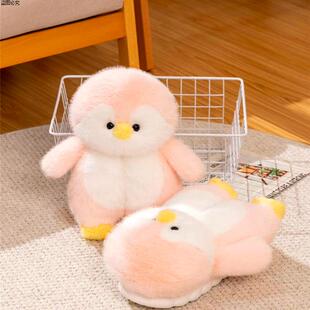 棉款冬天崽秋冬包毛绒玩偶创意拖鞋居家企鹅室内崽拖鞋女士跟可爱