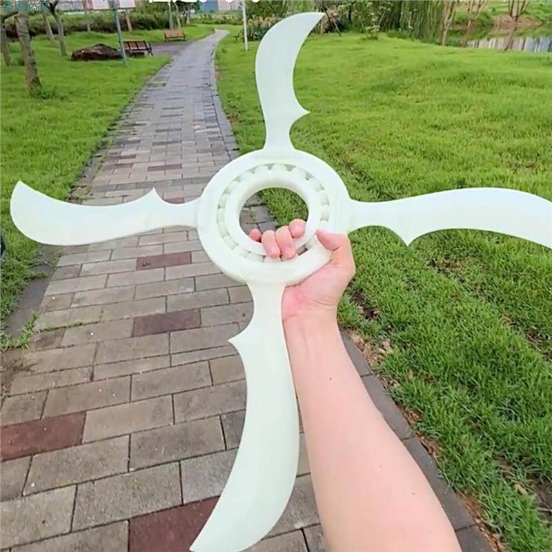 夜光手里剑风魔3d打印火影忍者旋转螺旋解压玩具炫酷耍帅动漫周边