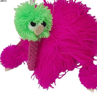 益智抖音毛绒搞笑拉线鸵鸟创意提线木偶同款新奇特儿童玩具娃娃