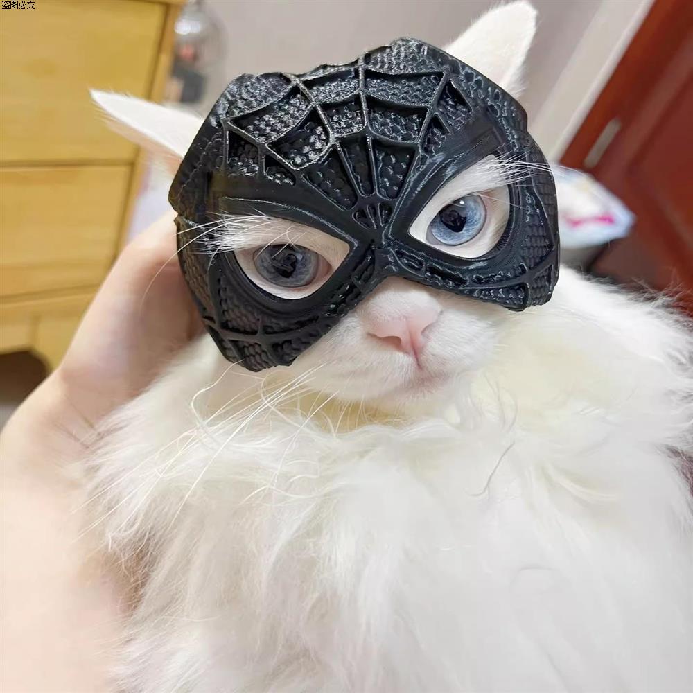 面具猫咪cos打印头套手办
