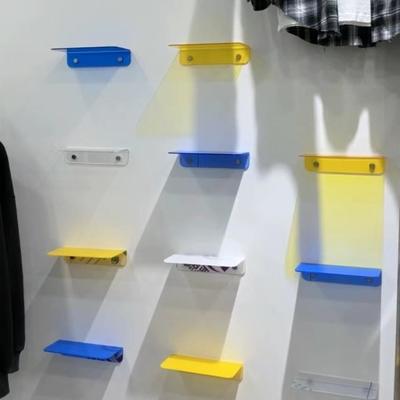 薄款透明壁挂运动鞋专卖店鞋货架商场鞋包架上墙鞋托店展示架专用