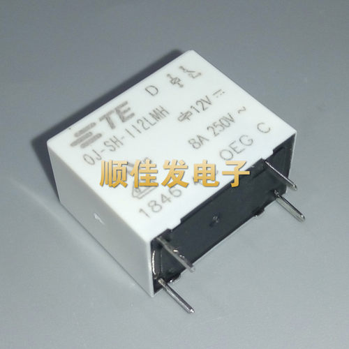 TE OEG继电器高灵敏度高电流 OJ-SH-112LMH SS 8A250VAC 4脚常开