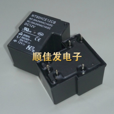 继电器 NT90HCE12CB DC12V 12V6脚 30A一开一闭T90 DC12 原厂原装