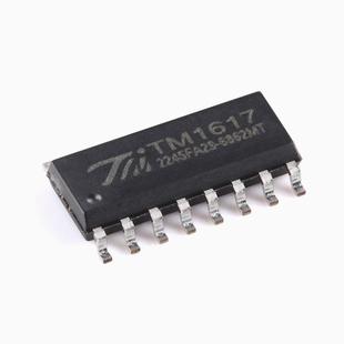 TM1617(TA1323C)新版本 SOP-16带键盘扫描接口LED驱动控制IC 10个