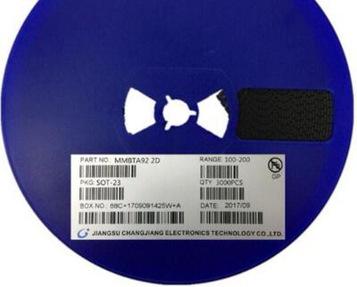 贴片三极管MMBTA92 2D SOT-23 整盘3K 厂家直销 质量稳定 配单