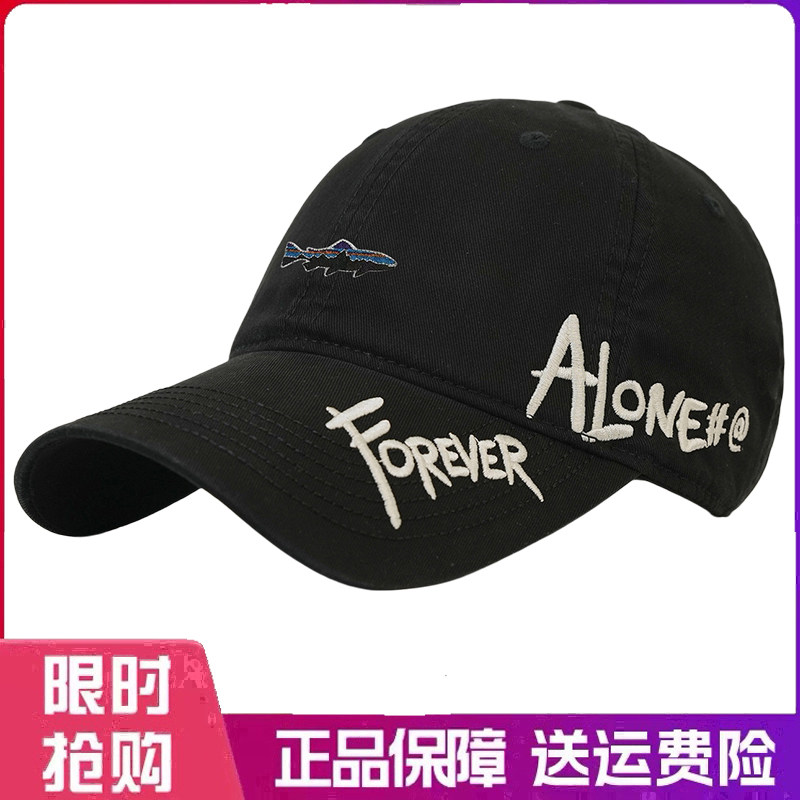 户外帽子时尚侧边字母刺绣棒球帽女潮流百搭软顶街头遮阳鸭舌帽