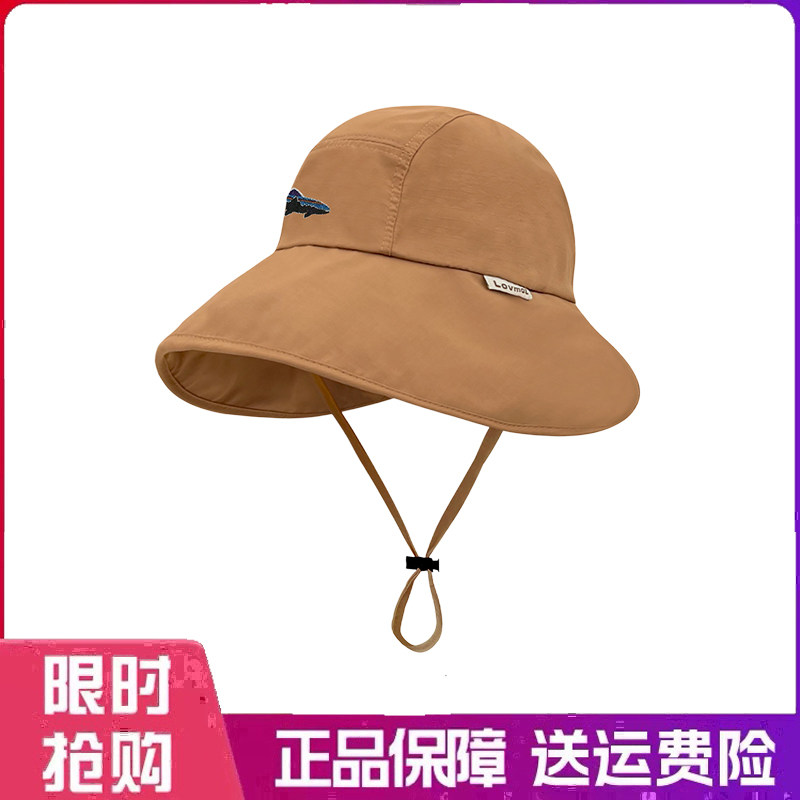户外帽子环绕式大帽檐渔夫帽女夏季防紫外线遮阳防晒帽大头太阳帽