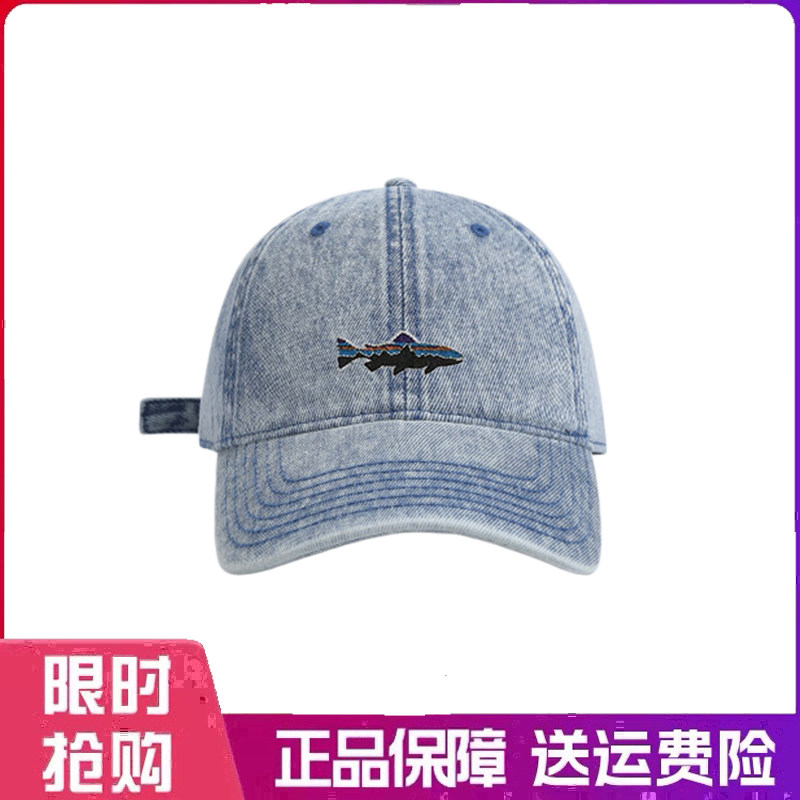 户外帽子简约软顶牛仔棒球帽男女款时尚小众个性百搭遮阳鸭舌帽