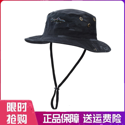 户外帽子夏季遮阳奔尼帽男运动渔夫帽防晒休闲登山钓鱼迷彩太阳帽