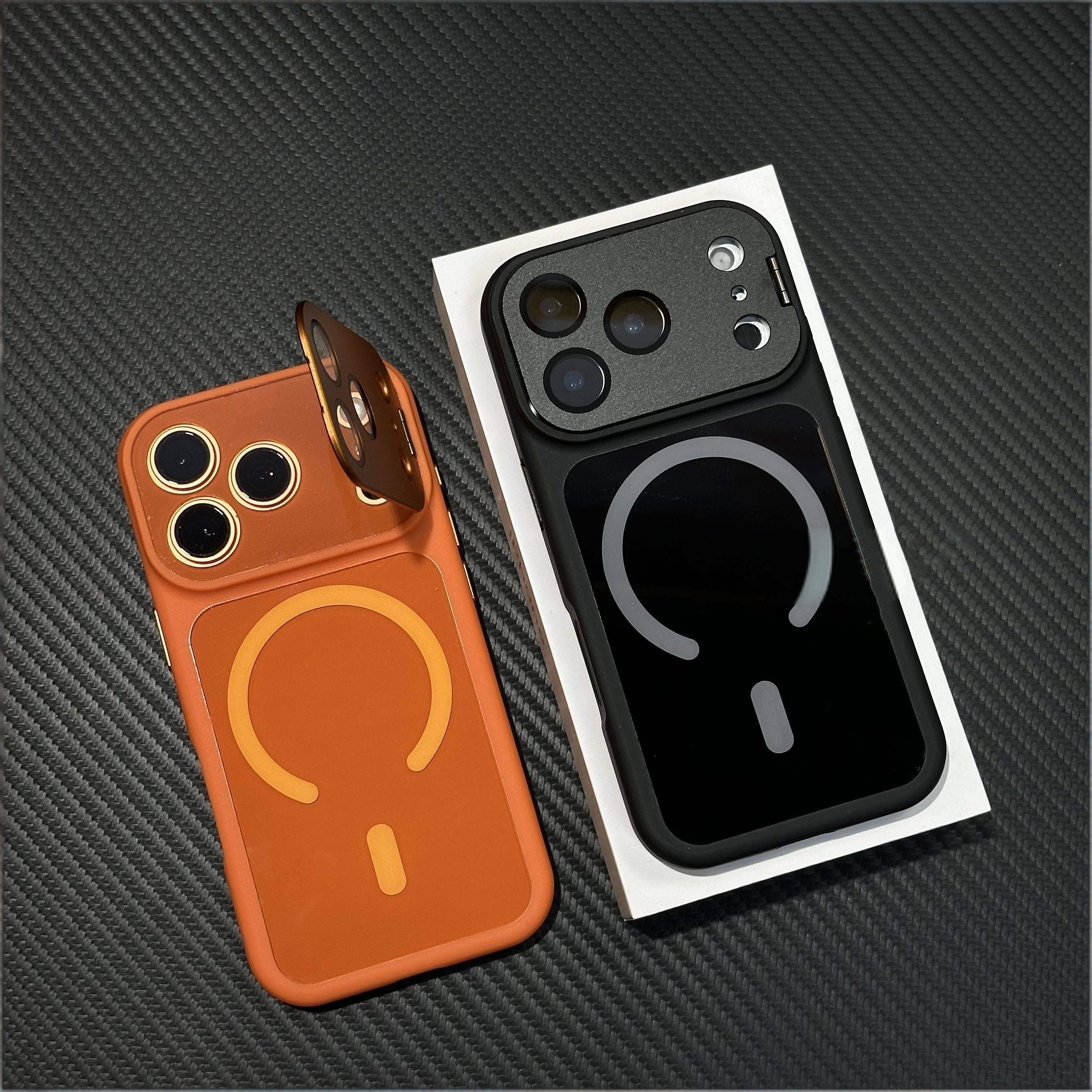 护镜镜头支架适用苹果17Pro磁吸手机壳iphone16promax秒变17大视窗15/14PM全包防摔ip13创意个性男女保护套硬,3C数码配件,手机保护套/壳,淘宝优惠券,粉丝福利购,淘宝优惠卷