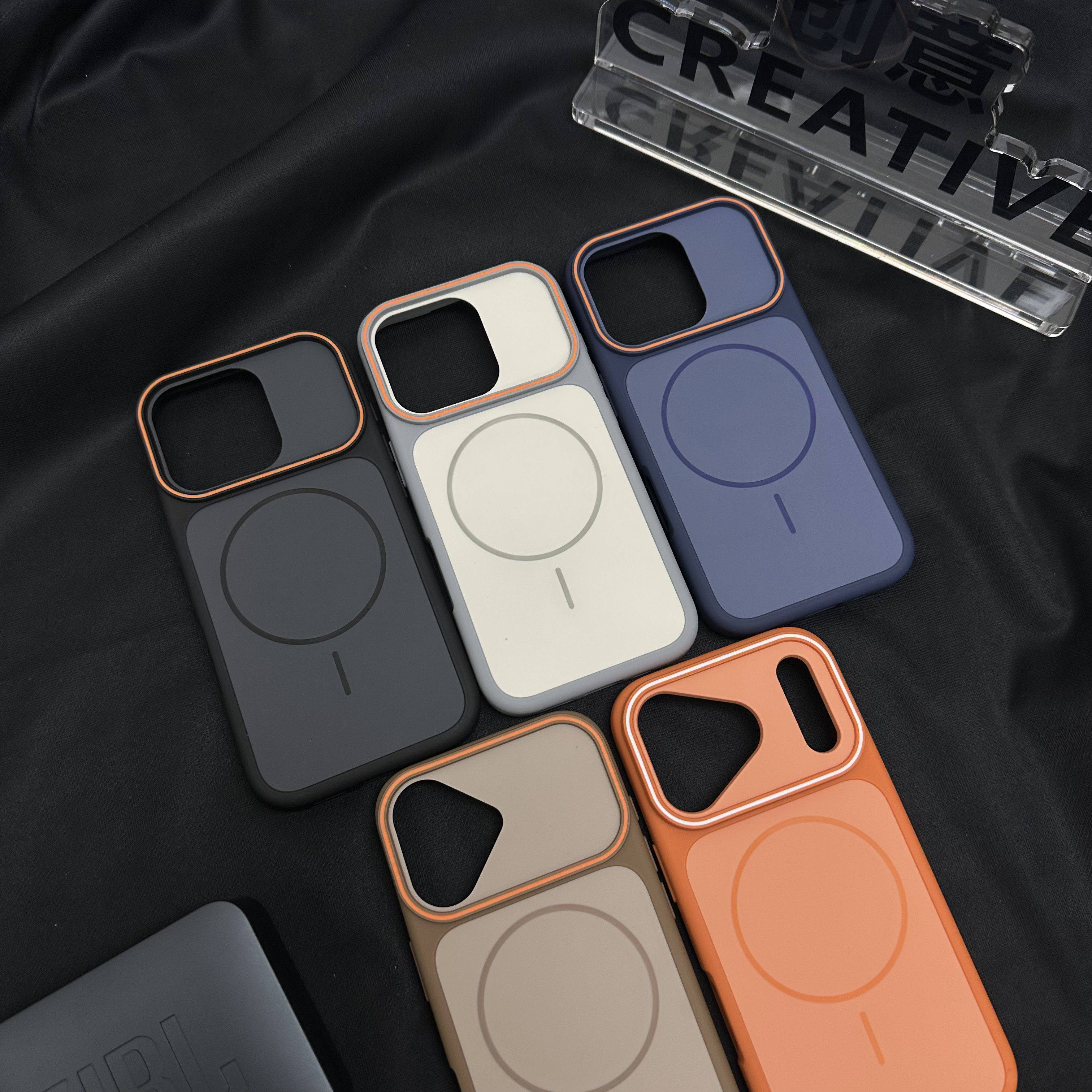 创意撞色魅影大视窗适用于苹果17Pro磁吸手机壳iPhone16promax高级感磨砂哑光15/14PM全包防摔13男女保护套12,3C数码配件,手机保护套/壳,淘宝优惠券,粉丝福利购,淘宝优惠卷