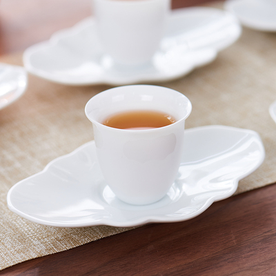 湘茗堂陶瓷茶杯托小杯垫杯托