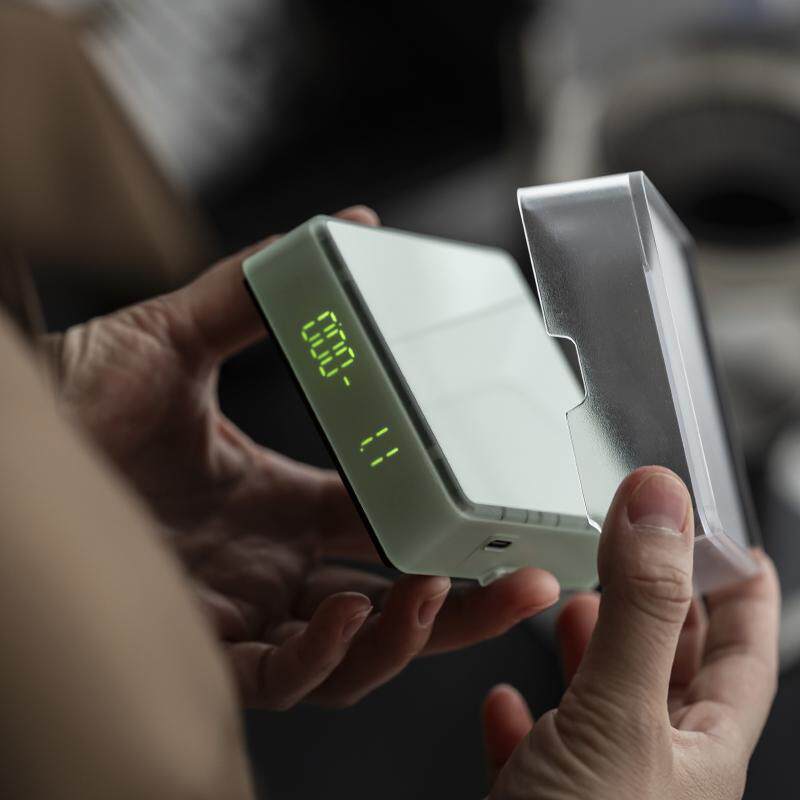 新款实木小型计时电子秤胡桃木咖啡称茶叶称咖啡豆专用电子秤家用