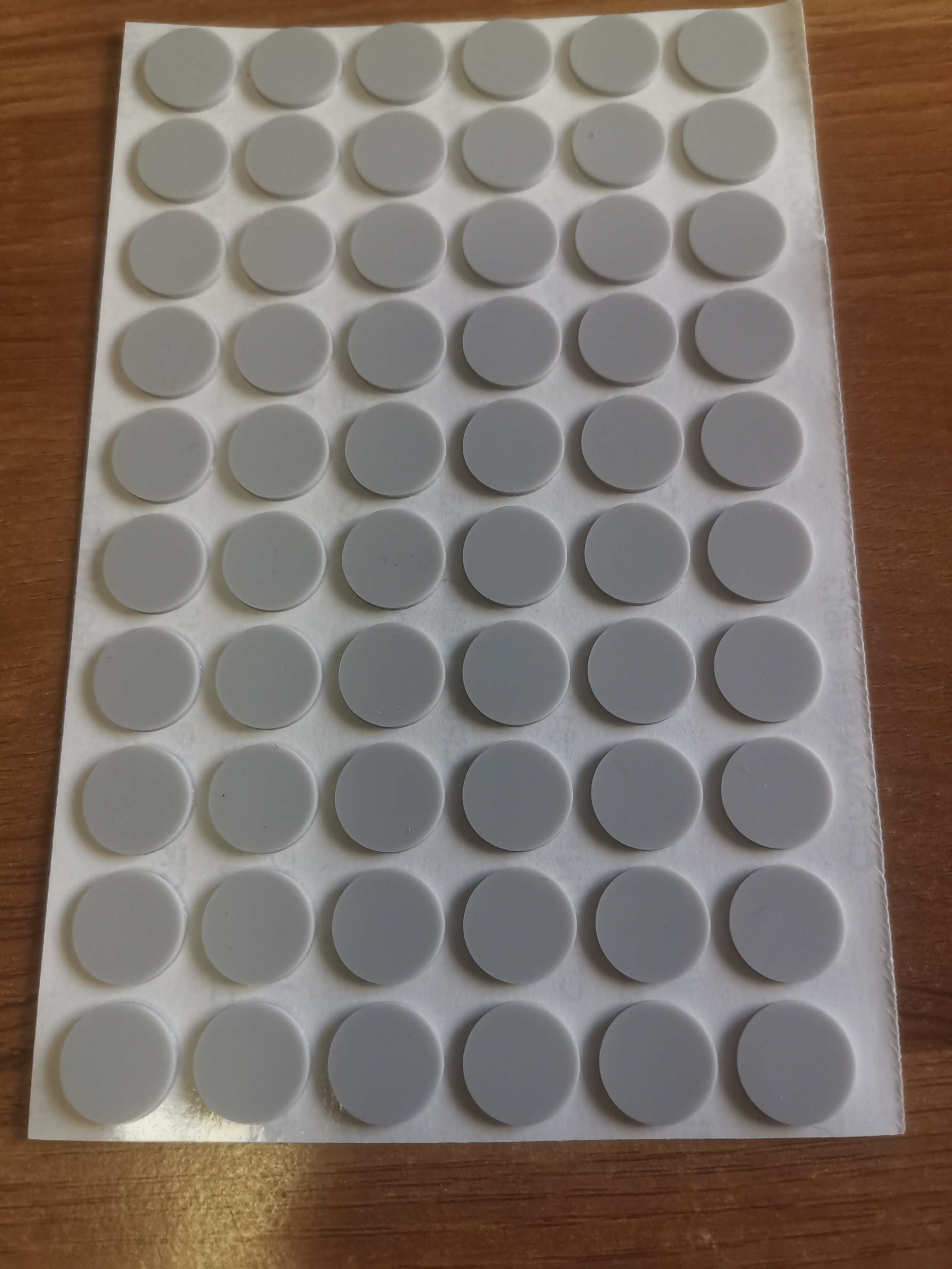20片灰色硅胶圆形贴硅胶防滑贴自粘减震减噪耐用家具笔记本电脑垫