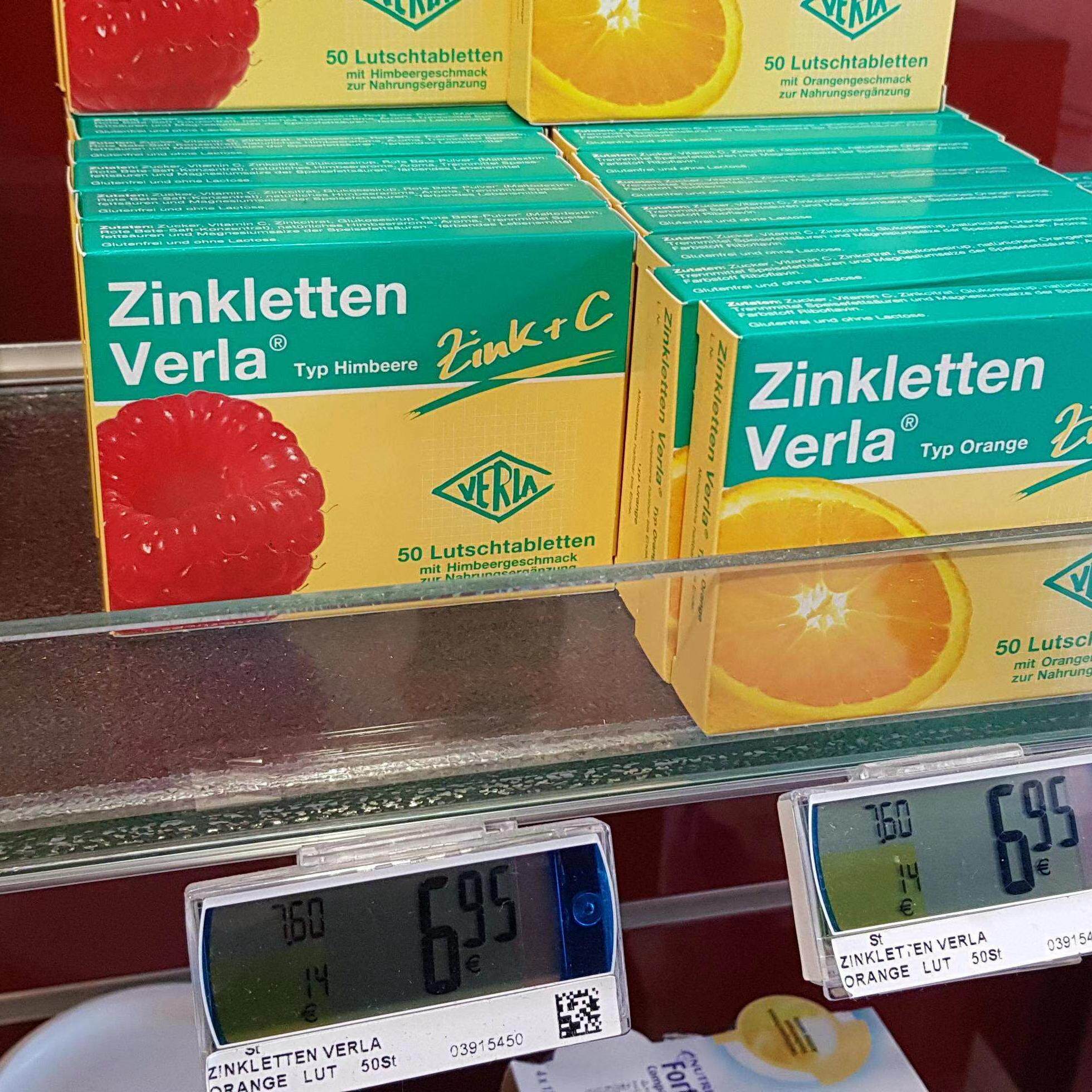 现货100粒锌片vc大庄德国直邮代购Zinkletten儿童成人缺不爱吃饭