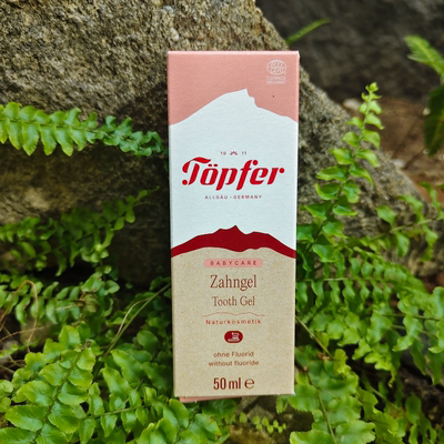 现货德国直邮代购Topfer/特福芬天然无氟木糖醇0-6岁儿童牙膏50ml