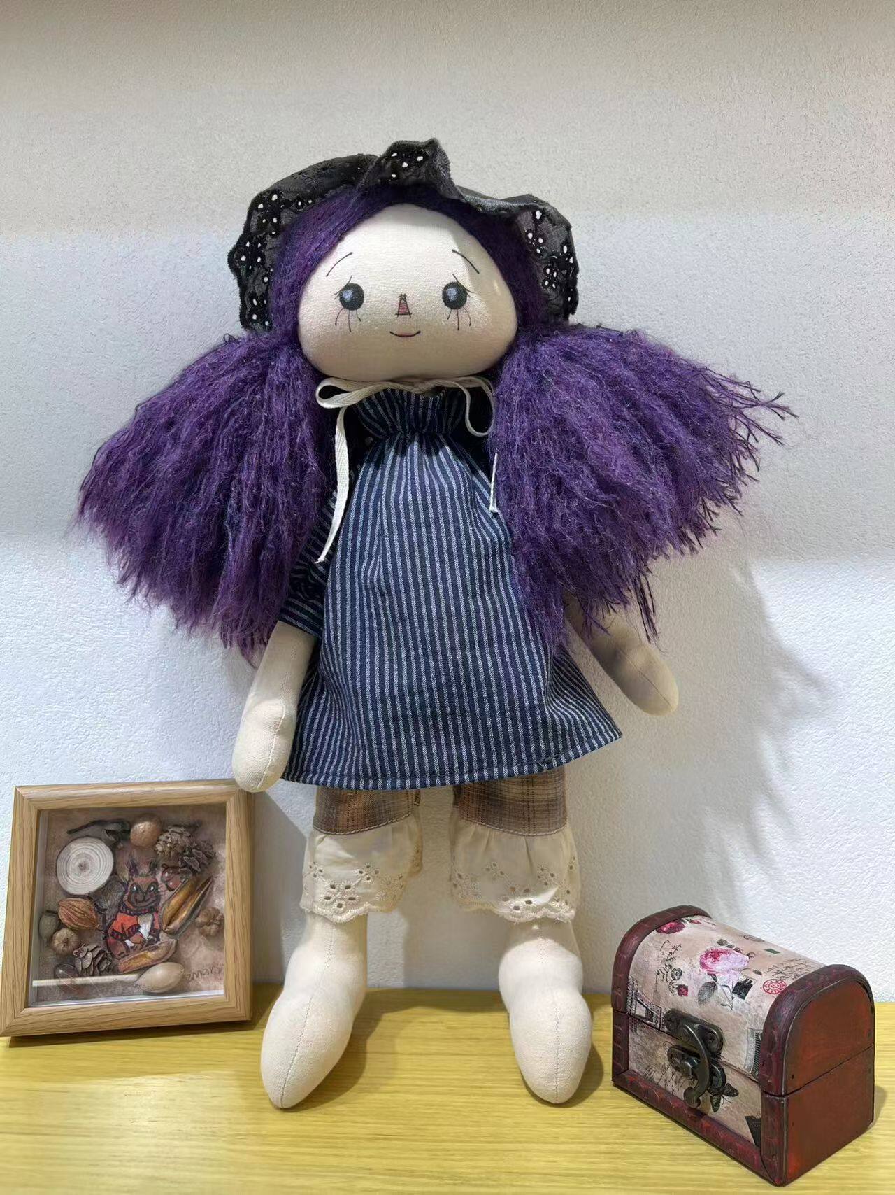 纯手工手作娃娃布娃娃非遗摆件装饰女孩陪伴治愈系玩偶可爱公主