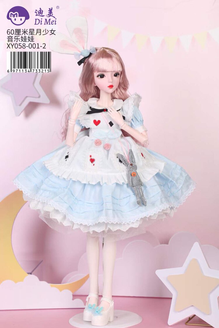 60厘米超大芭芘娃娃洛丽塔公主洋娃娃女孩智能音乐礼物儿童玩具