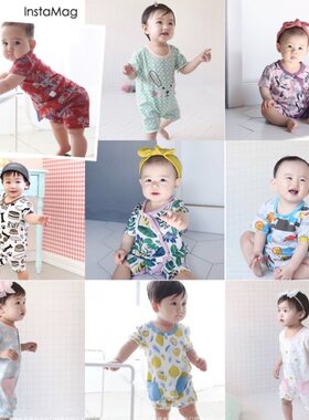 新品sodamilk夏季婴儿婴儿爬服