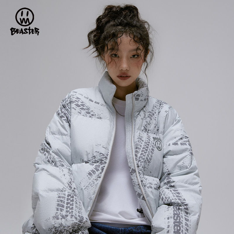 白鸭绒羽绒服Beaster立领