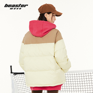 WAVE小恶魔休闲保暖情侣羽绒服男 BEASTER 明星同款