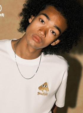 BEASTER 官方男士短袖t恤男夏季新款重磅纯棉美式复古潮牌情侣装