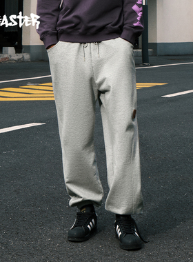 BEASTER束脚纯棉卫裤男23新品针织美式休闲运动宽松长裤