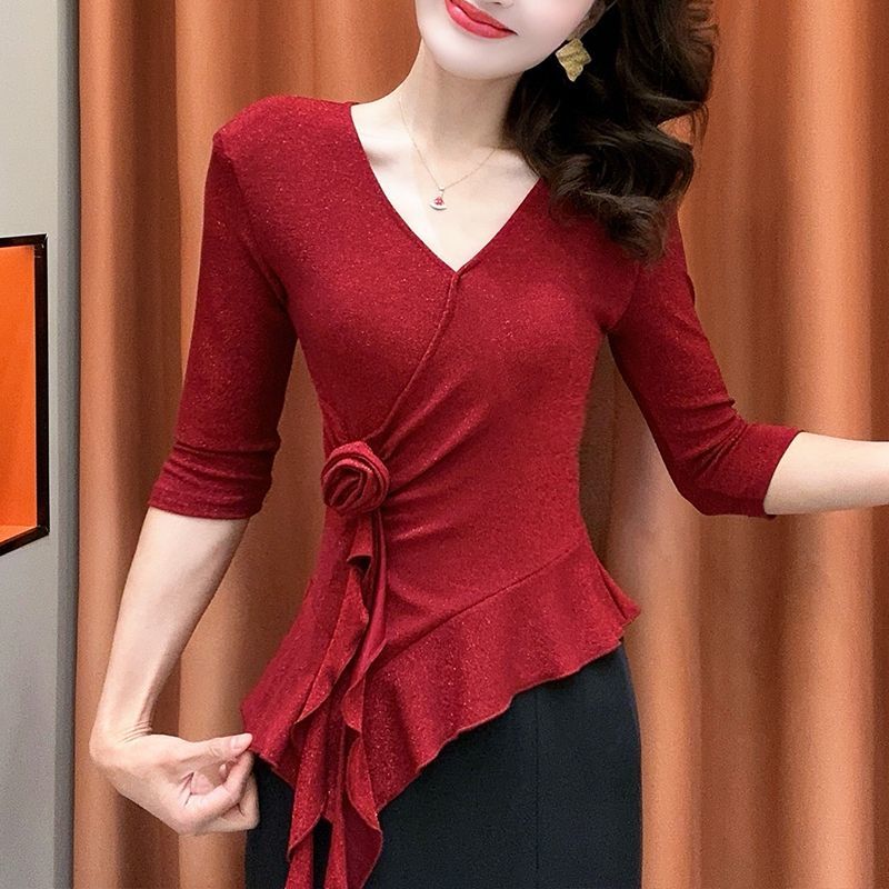 2025夏季新款不规则显瘦T恤