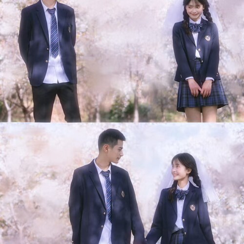 【出租】JK制服情侣DK男生樱花学生日系衬衫写真西装套装租赁