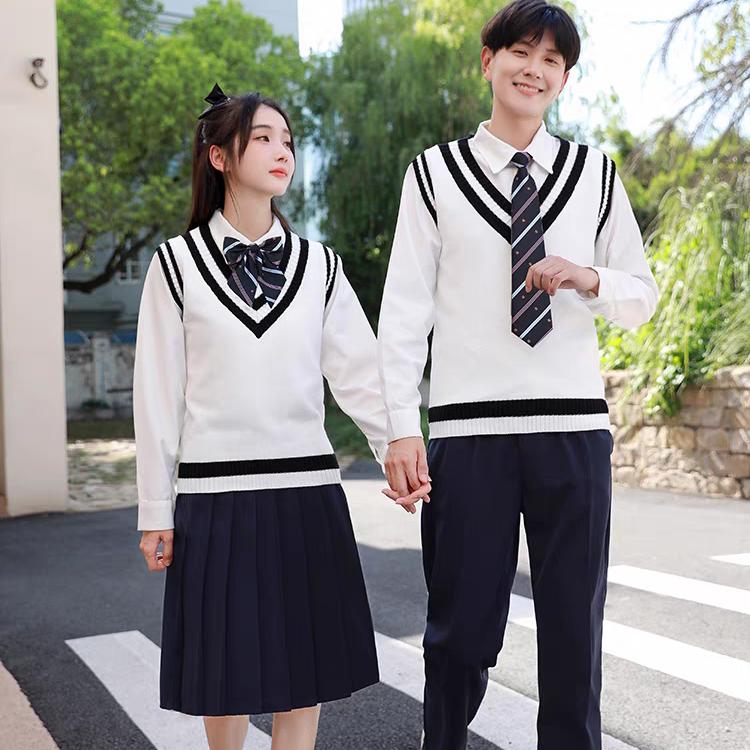 【出租】JK马甲背心大合唱运动会演出表演校服套装中学生高中班服图片