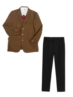 【出租】棕色西装DK制服男生JK毕业学生日系衬衫西装套装租赁