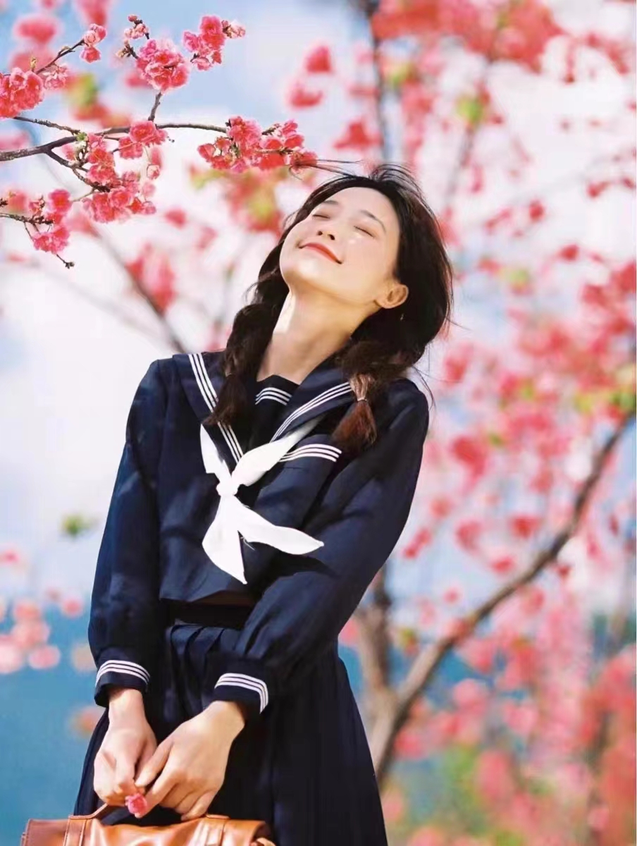 【出租】绀色水手服JK制服毕业百褶裙学生日系写真租赁