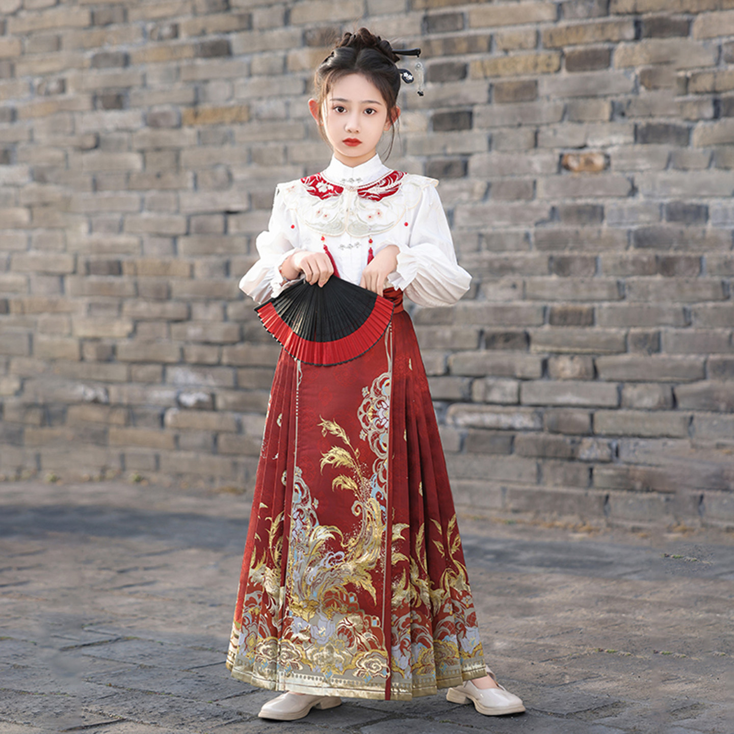 汉服女童明制马面裙秋冬款2026新款中国风套装春装儿童新中式古风,童装/婴儿装/亲子装,汉服,淘宝优惠券,粉丝福利购,淘宝优惠卷