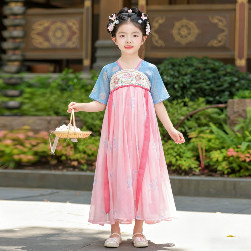 汉服女童夏季2026新款儿童古风