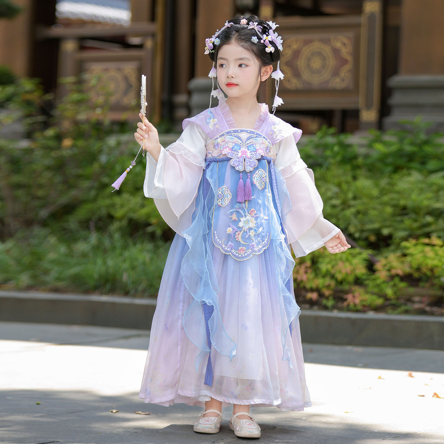 汉服女童2026新款春季儿童古风古装女孩公主春夏中国风连衣裙襦裙
