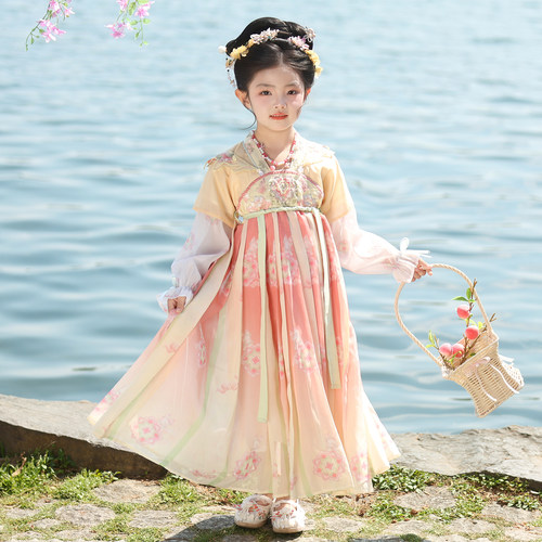 2026新款女童古风汉服连衣裙