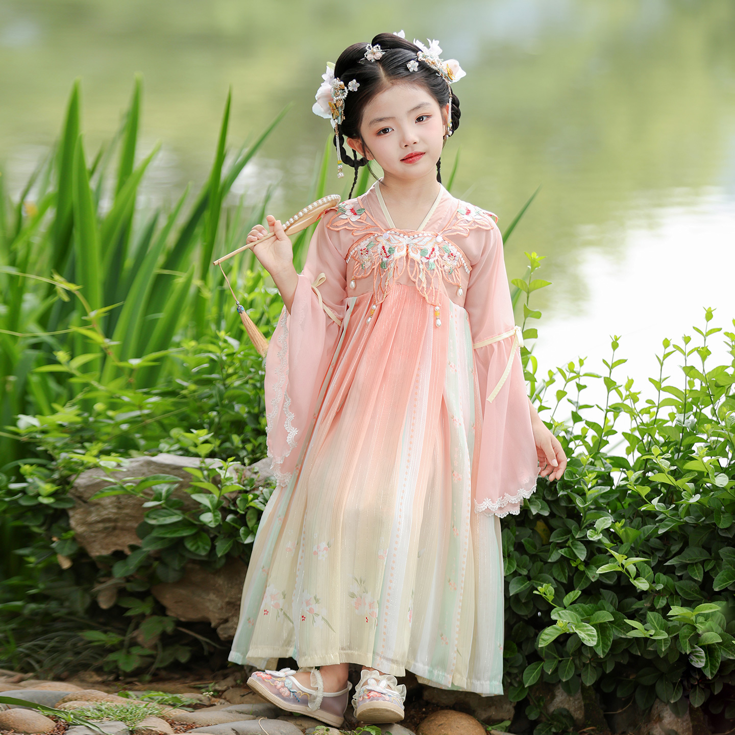 汉服女童2025新款夏季儿童国风