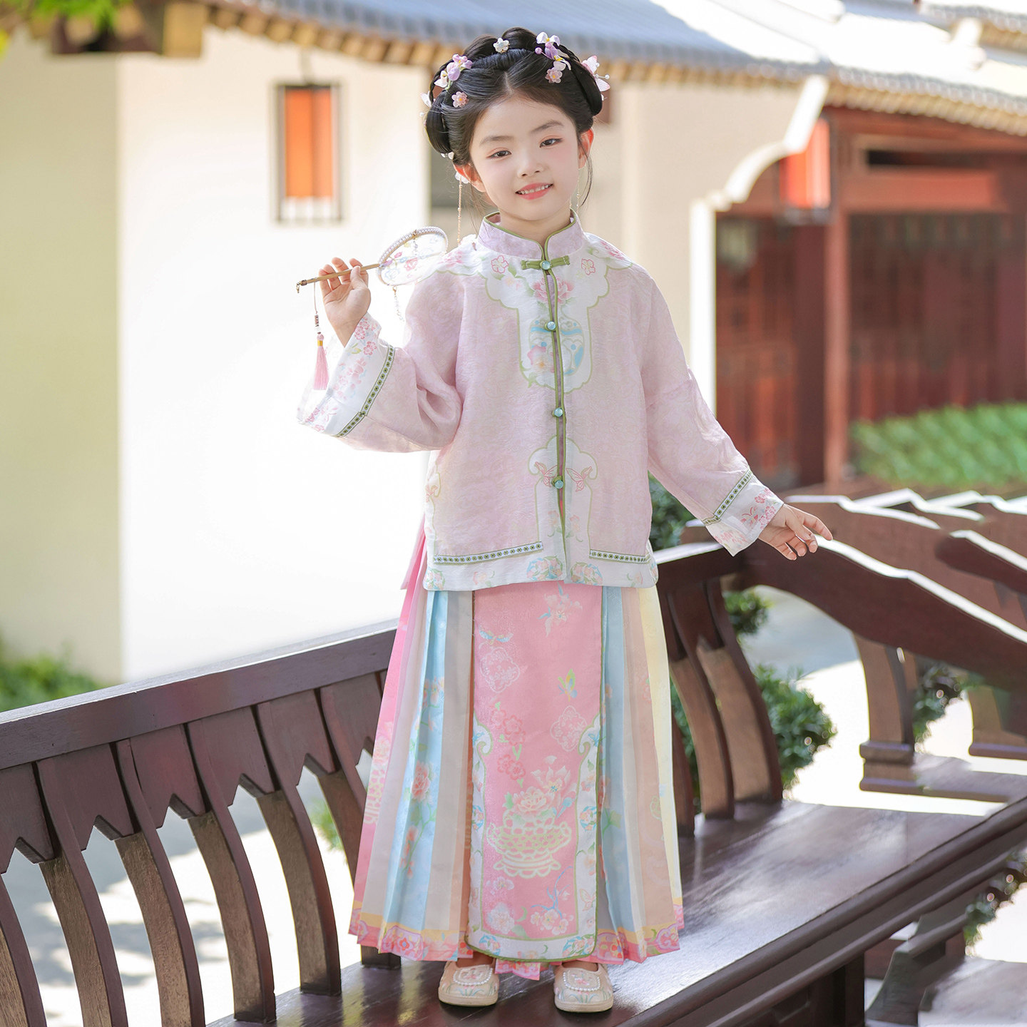 女童汉服春秋季新款古装套装