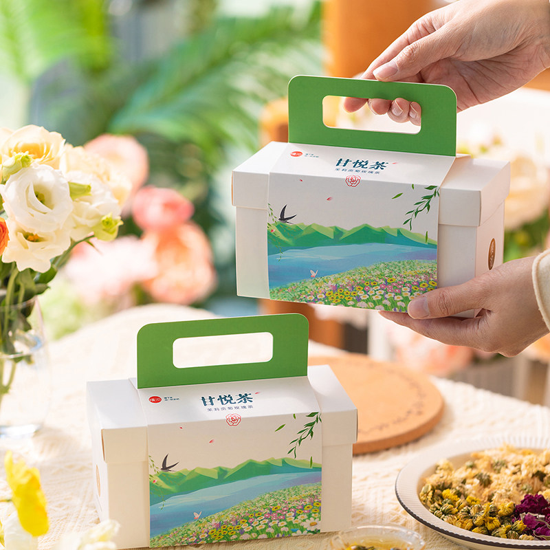 慢沏甘悦茶贡菊茉莉玫瑰桑叶饮甘甜清新花香袭人独立包装下午茶