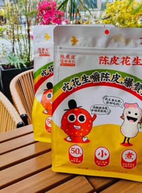 陈皮皮和朋友们陈皮花生南瓜子山楂条广东陈皮熬水煮茶点坚果零食