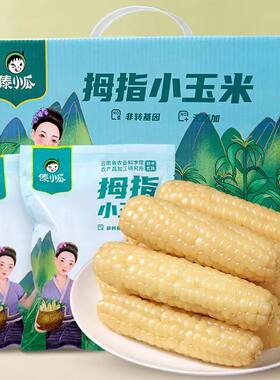 傣小瓜云南西双版纳拇指小玉米新鲜傣家香糯小苞谷粗粮早餐真空