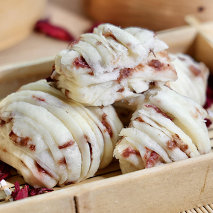 逐南味老昆明破酥花卷椒盐味玫瑰味破酥包速冻早餐包子包点馒头